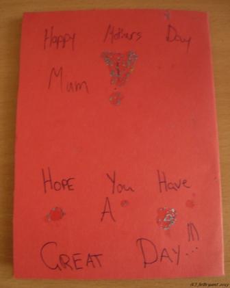 Homemade Mothers' Day Card