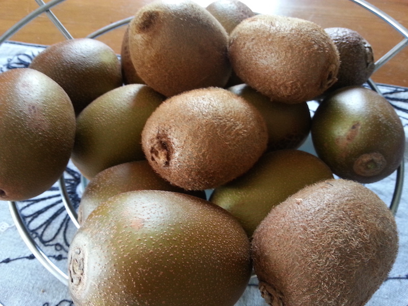 Some gold & green kiwifruit. Personally I don't think it is 'real' kiwifruit unless it is green & furry.